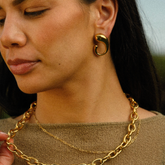 Remi Earring Gold and Chain